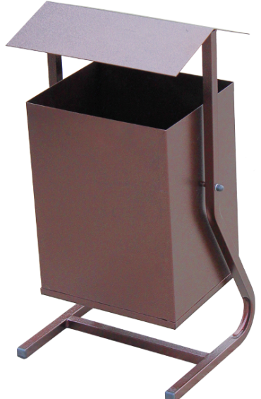 Изображение Урна металлическая с крышей 25л Урна металлическая с крышей 25л